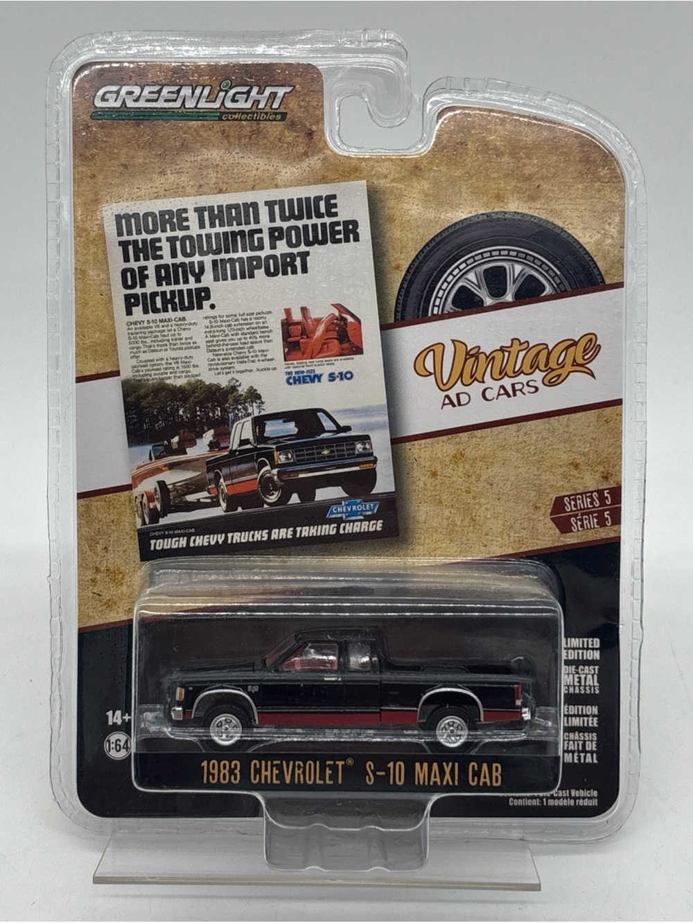 Greenlight Vintage AD Cars 1983 Chevrolet S-10 Maxi Cab Limited Edition